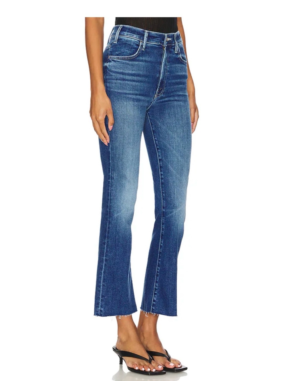 MOTHER JEAN THE HUSTLER ANKLE FRAY Women’s SIZE 29 In Blue